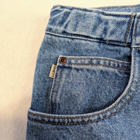 L.L. Bean 44x29 Comfort Waist Jeans Regular Fit Medium Wash 100% Cotton Denim - Picture 7 of 12